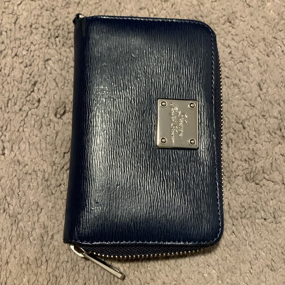 Small navy blue Lauren wallet